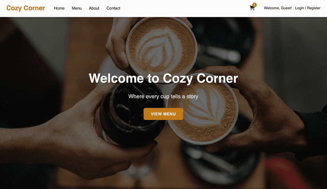 Cafe Management App